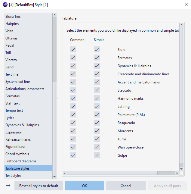 Ms4 tab globalstyle